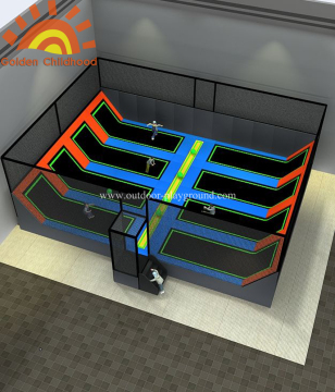 Gymnastic Dodgeball Trampoline Playground Area For Kids