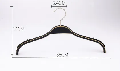 HRW-6611W luxury white wooden infant hanger children clothes hanger for kids