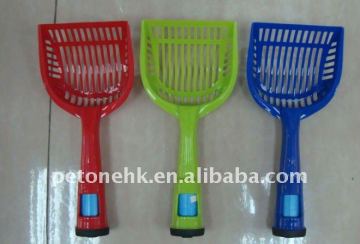 Cat litter scoop with trash bag case