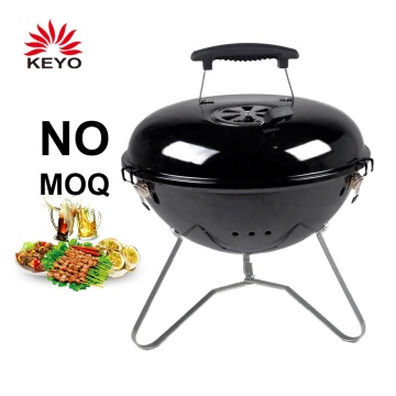 KEYO 11 Inch Black Portable Tabletop Kettle Barbecue Charcoal BBQ Mini Grills