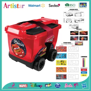 DISNEY&PIXAR CARS stationery artwork activity trolley