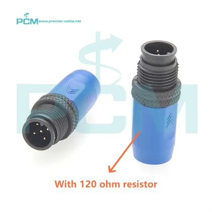 Terminator M12 A Code 5 Pols for NMEA 2000, Backbone, CAN Bus, and DeviceNet CANOpen Interface