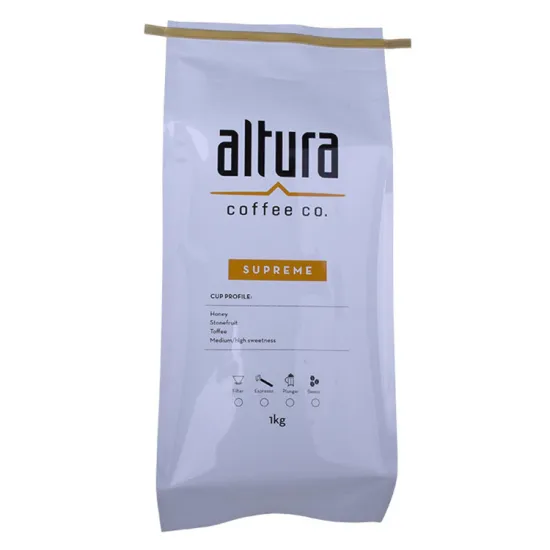 Plastic Aluminum Foil Side Gusset Coffee Bag