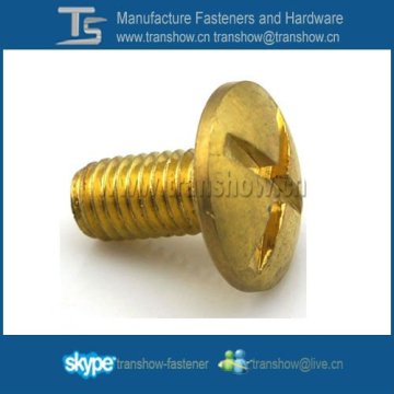 brass coated cross recess wafer head machine screws