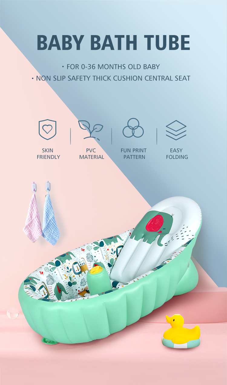 Inflatable Baby Bath Foldable Travel Mini Swimming Pool
