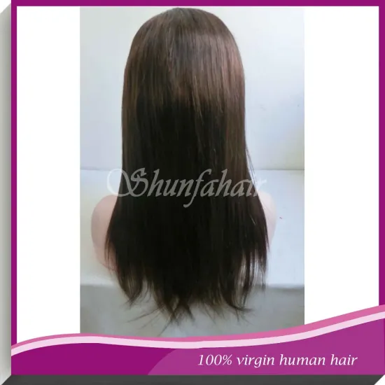 Indian human remy hair full lace wig
