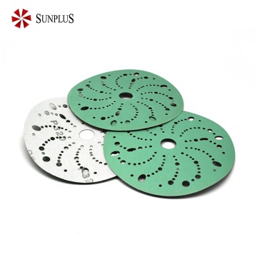 6 Inch Abrasives Hook and Loop Green Film