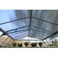 Aluminum frame greenhouse with pc roof glass garden