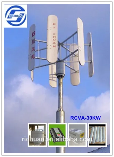 RICHUAN 2015 newest 30kw/30000w wind turbine generator electric generating windmills for sale