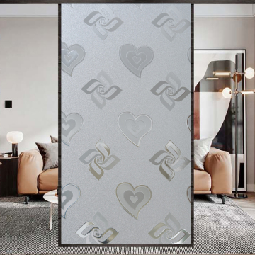 Love pattern Decoration Static Printing Window Sticker