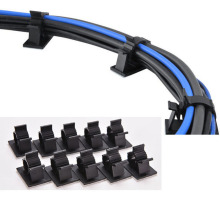 10Pcs/lot 25mm Cable Cord Adhesive Fasteners Clips Organizer Clamp Mounting Range Wireless Cable Clips Wire Holder
