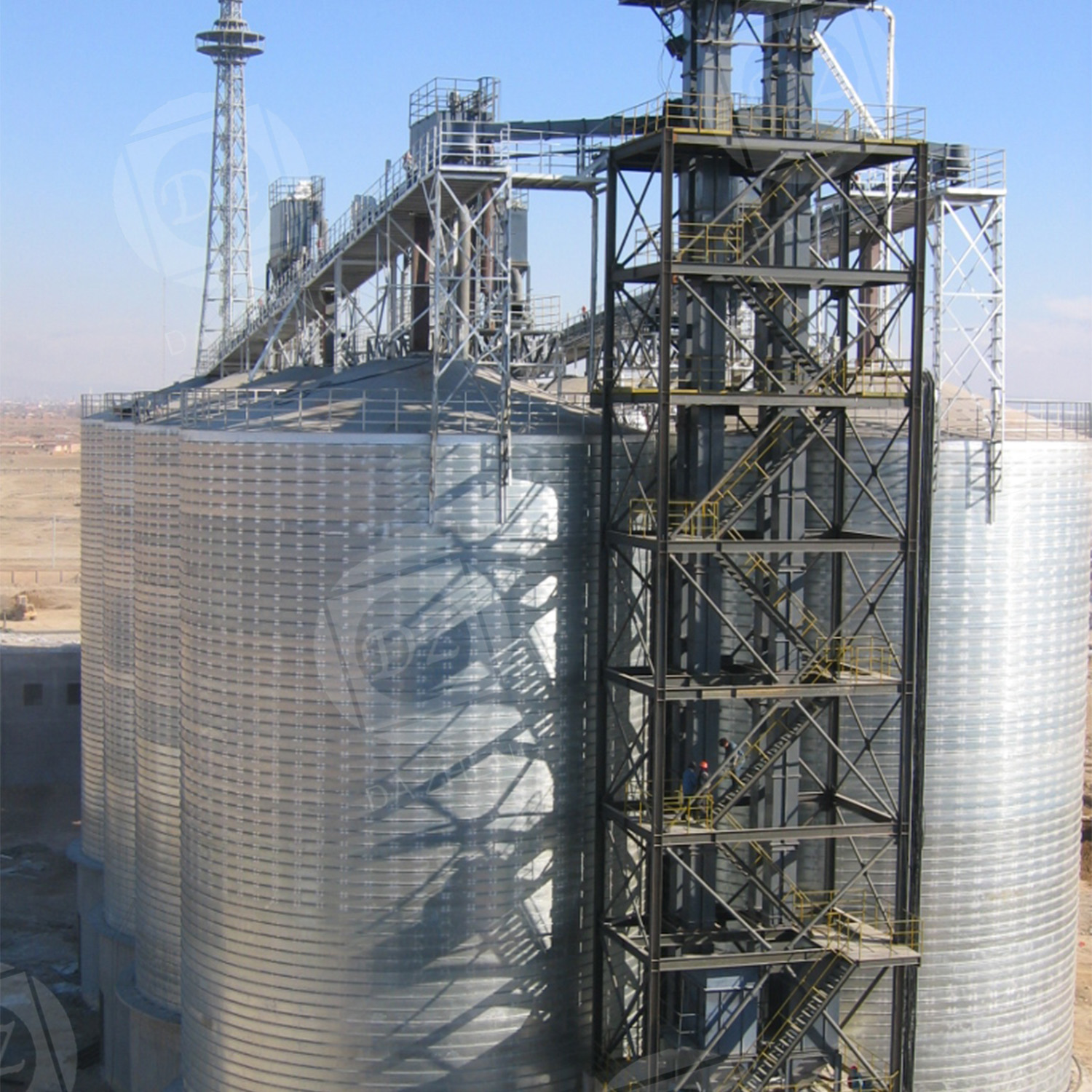 Waste material storage steel plate warehouse