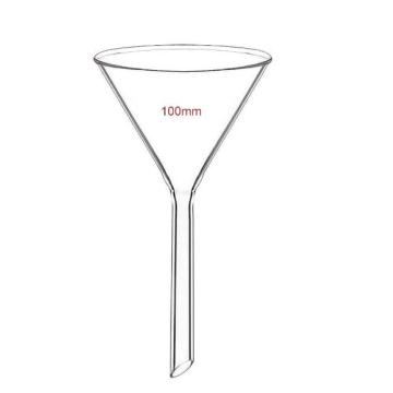 Laboratory Use Long Stem Glass Funnel 75ml