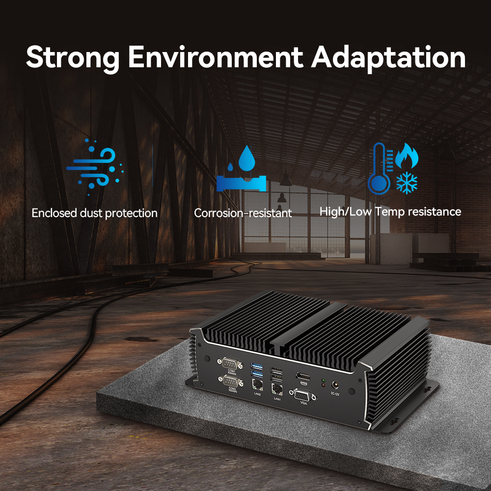 X89 i5-5200U Dual LAN 6COM Fanless Industrial PC