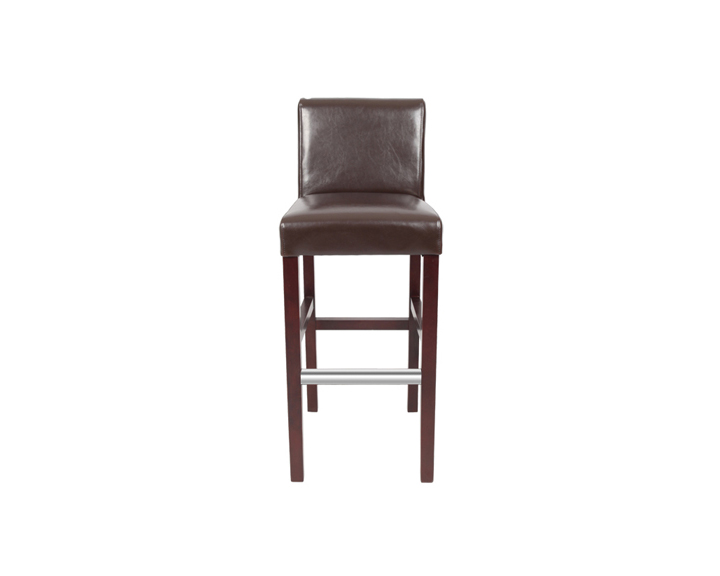 Solid Wooden PU Material Wood Frame Dining Chair