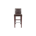 Solid Wooden PU Material Wood Frame Dining Chair