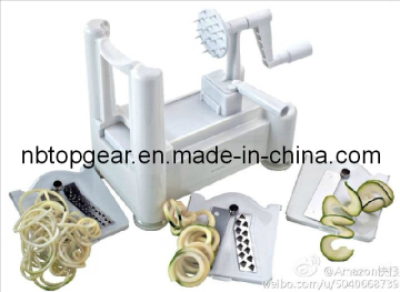 Tri-Blade Plastic Spiral Vegetable Slicer