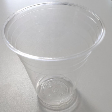 10-20 oz copa fría de PLA transparente con tapa de domo