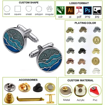 High-Quality Gold Metal Hard Enamel Lapel Pins: Custom Shakespeare-themed Souvenirs from China