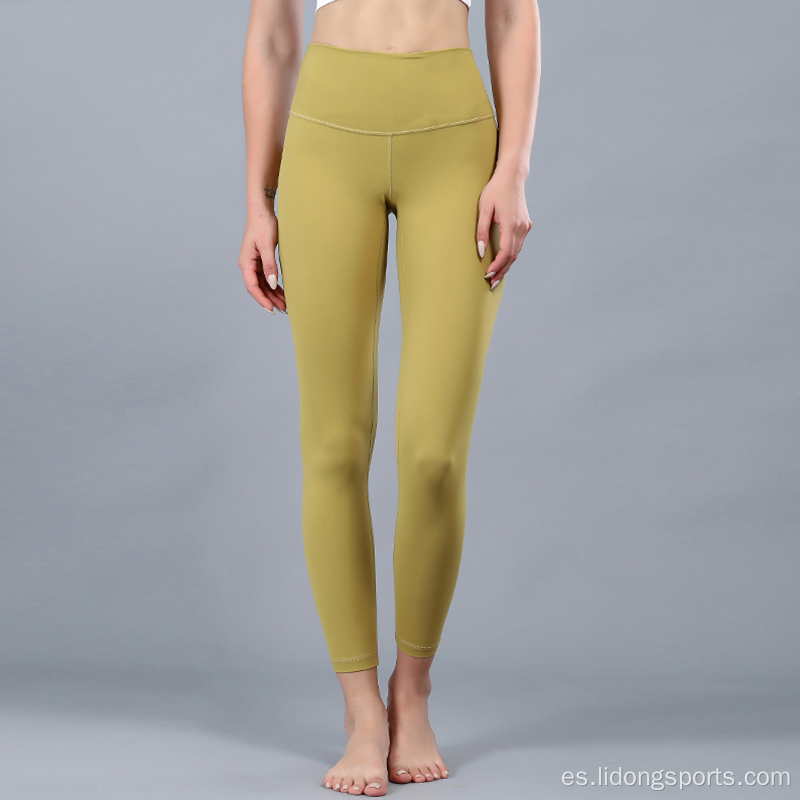 Leggings de pantalones de yoga personalizados para mujeres de venta caliente