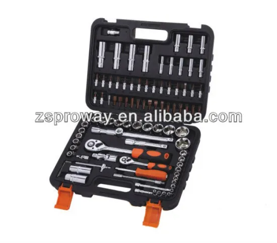 94pcs 1/2"&3/8"&1/4" dr.Metric socket set & bits socket set