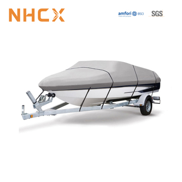14 साल का फैक्ट्री NHCX 600D सॉल्यूशन विभिन्न शिप मॉडल के लिए डाईड वॉटरप्रूफ बोट कवर