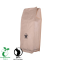 Factory Supply Biodegradable Coffee Bean Packaging Bags with Valve And Ziplock