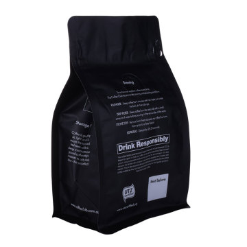 500g Black Black Falt Bolsa Laminada Mylar for Flexibe embalagem