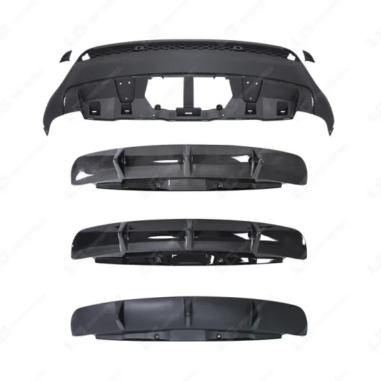 BMW X6 E71 Modification & Upgrade: Glossy Black Rear Lip Diffuser & Surround Kit