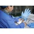 510k 9 inch blue color cheap nitrile gloves