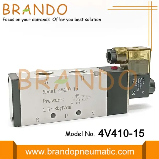 4V410-15 Airtac Type Solenoid Valve 5/2 Way 1/2''
