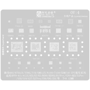 Steel Planting Tin Mesh BGA Reballing Stencil for OPPO Devices Repair