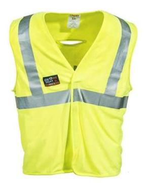 Men's High-Visibility Reflective Lime Safety Vest