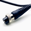 Customized Feders Coiled -Kabel mit M16 -Stecker