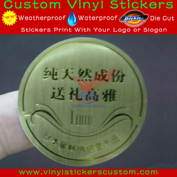gold color 3m sticker