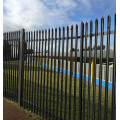 steel palisade security fence 2.4 metre high green