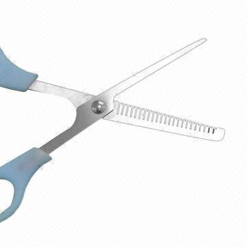 Professional Pet Hair Scissors with Plastic Handle, Available in Different Colors