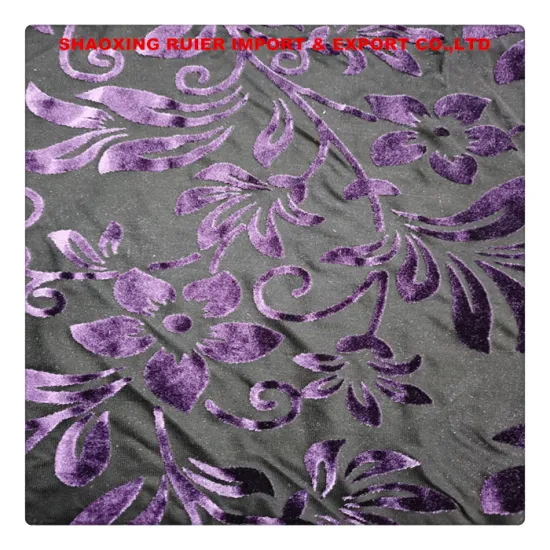 velvet burnout fabric for clothing/sofa/home textile