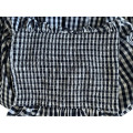 Smocked Ruffled Plaid Ruffle Hem Dress