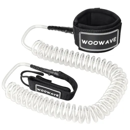 WOOWAVE Coiled SUP Leash TPU Custom Paddleboard Leash