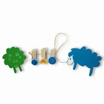 Solid Wood, Metal and String File Clips with 5cm Length, Available in Various Materials