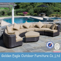 Modern PE rattan KD outdoor sofa