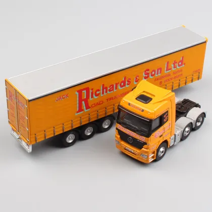 1:76 Scale brand corgi Actros container Heavy duty cargo Truck trailer Richards & Son Ltd haulage metal diecast model Car Toys