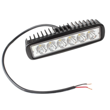 Hoogwaardige waterdichte spotlight bundel werk lichtbalk - 6 kralen 18W LED -overstromingsstraal