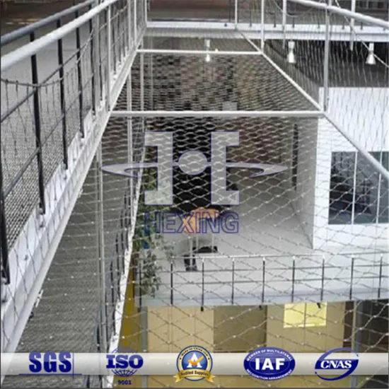 Stainless Steel Wire Rope Fencing Mesh For Decorative