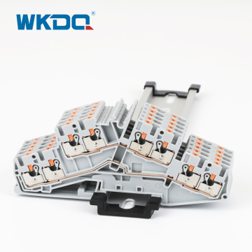 Push-in Side Entry 8 Contacts Two Level Terminal Block