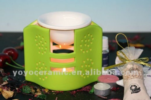 ceramic fragrance tea light burner for home decor