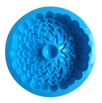 Multifunctional 6 cavity silicone flower cake mold baking mould fda lfgb with low price