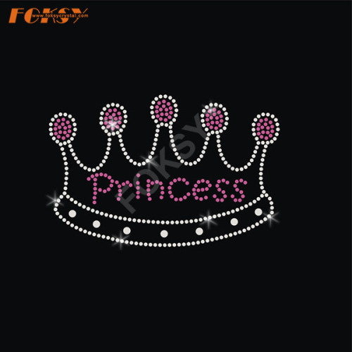 Crown Iron on Rhinestone Motif