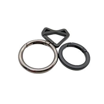 DIY alloy keychain spring clasp metal ring handmade